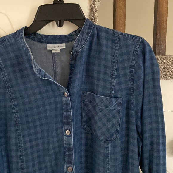 Tops | J Jill Denim Tunic Medium | Poshmark